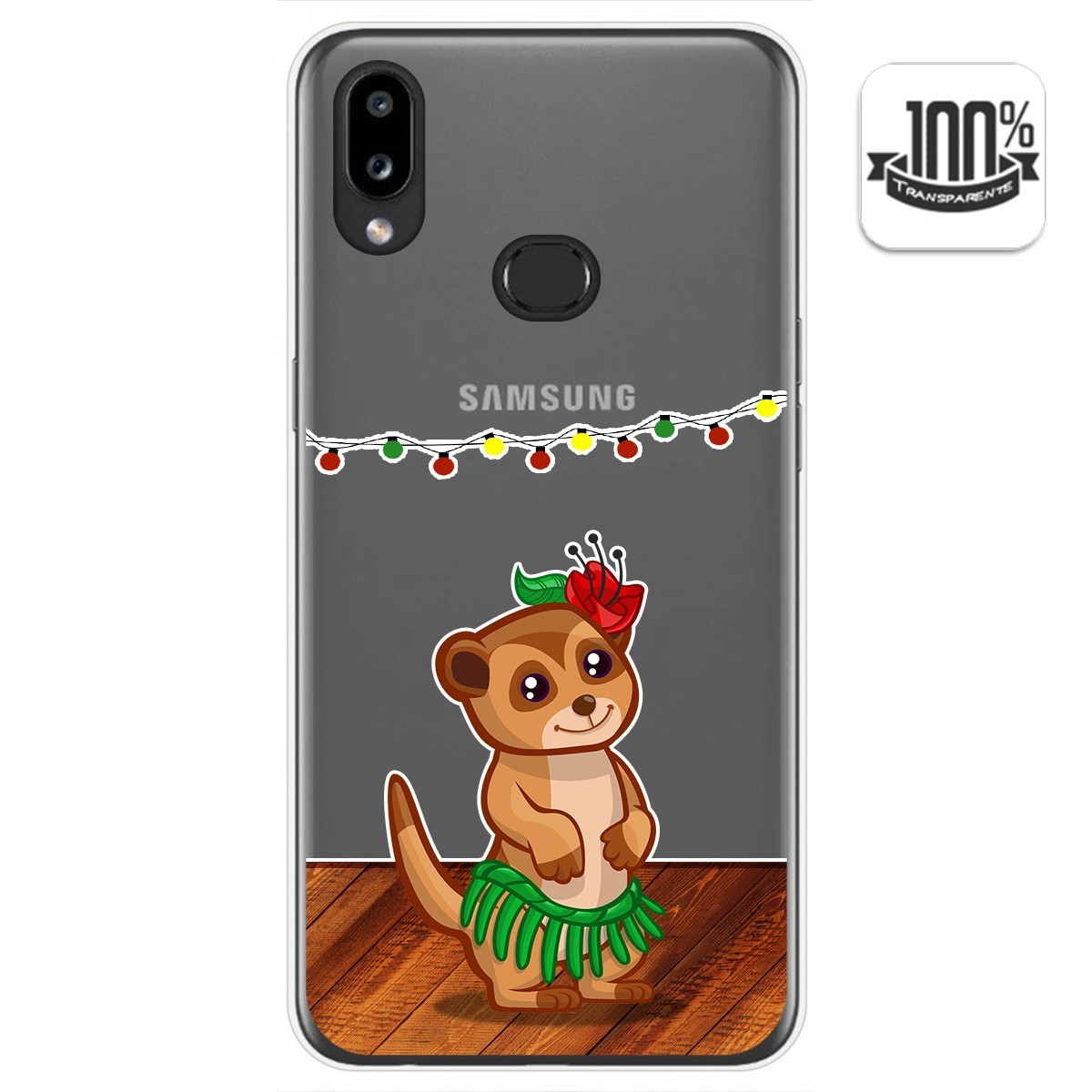 Funda Gel Transparente para Samsung Galaxy A10s diseño Suricata Dibujos