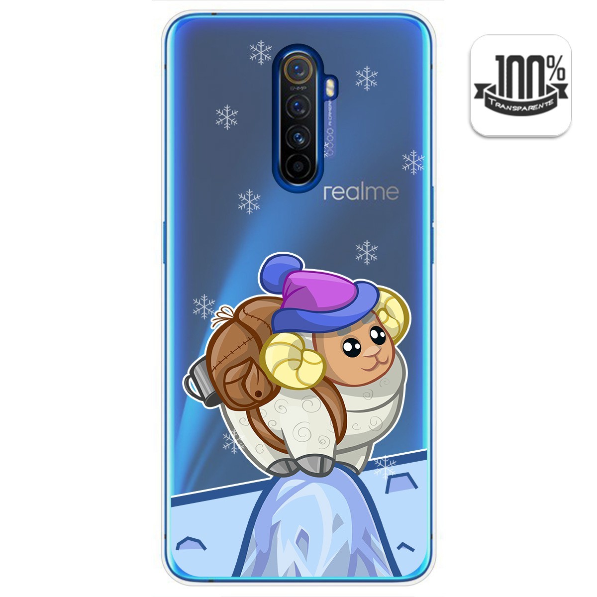 Funda Gel Transparente para Realme X2 Pro diseño Cabra Dibujos