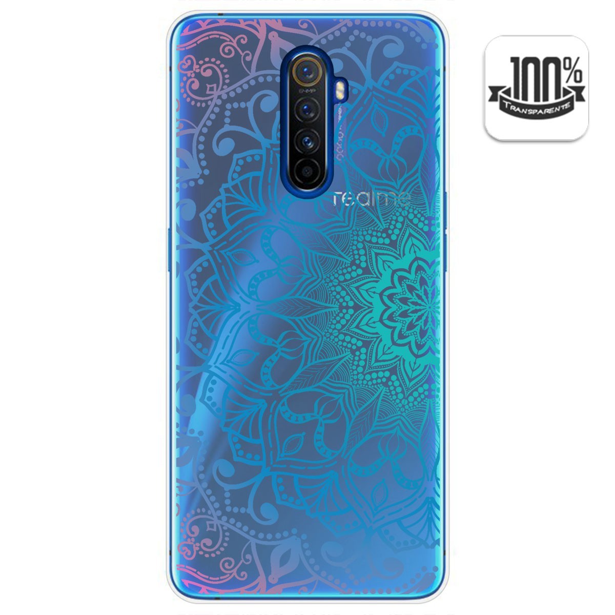 Funda Gel Transparente para Realme X2 Pro diseño Mandala Dibujos