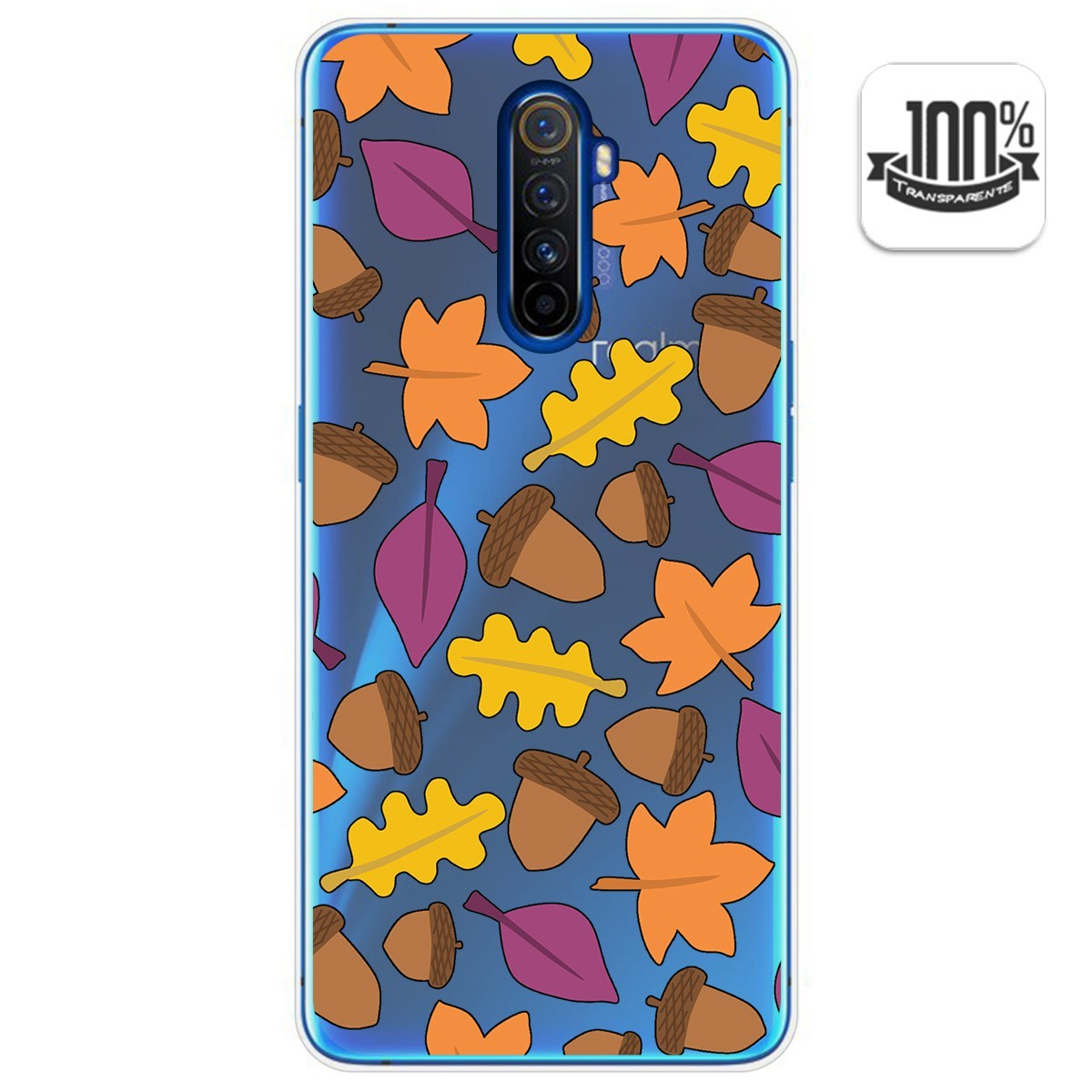 Funda Gel Transparente para Realme X2 Pro diseño Otoño Dibujos
