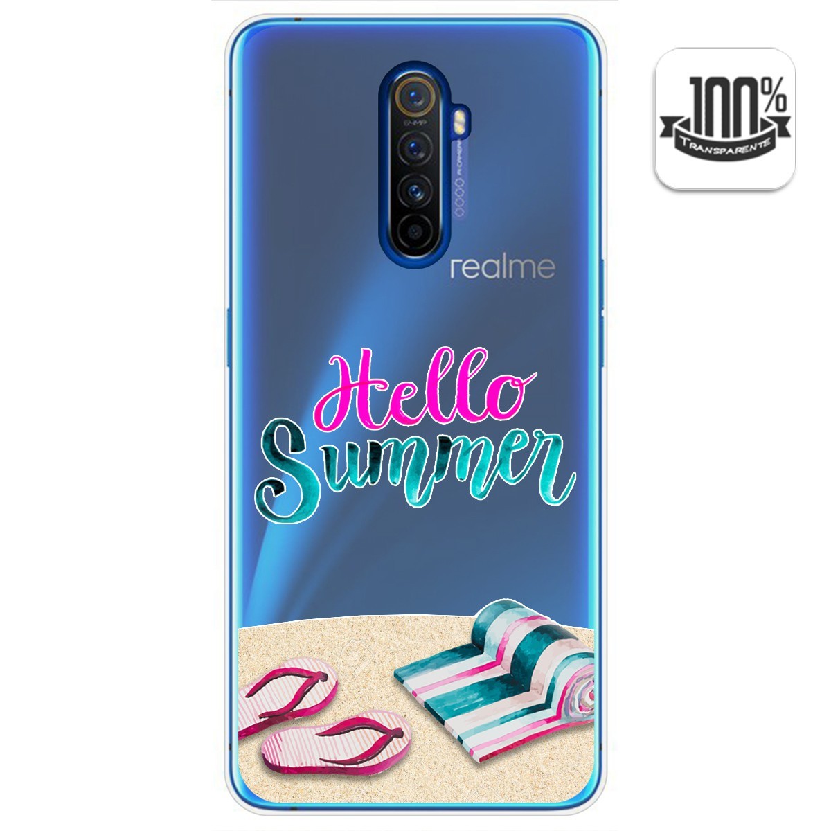 Funda Gel Transparente para Realme X2 Pro diseño Summer Dibujos
