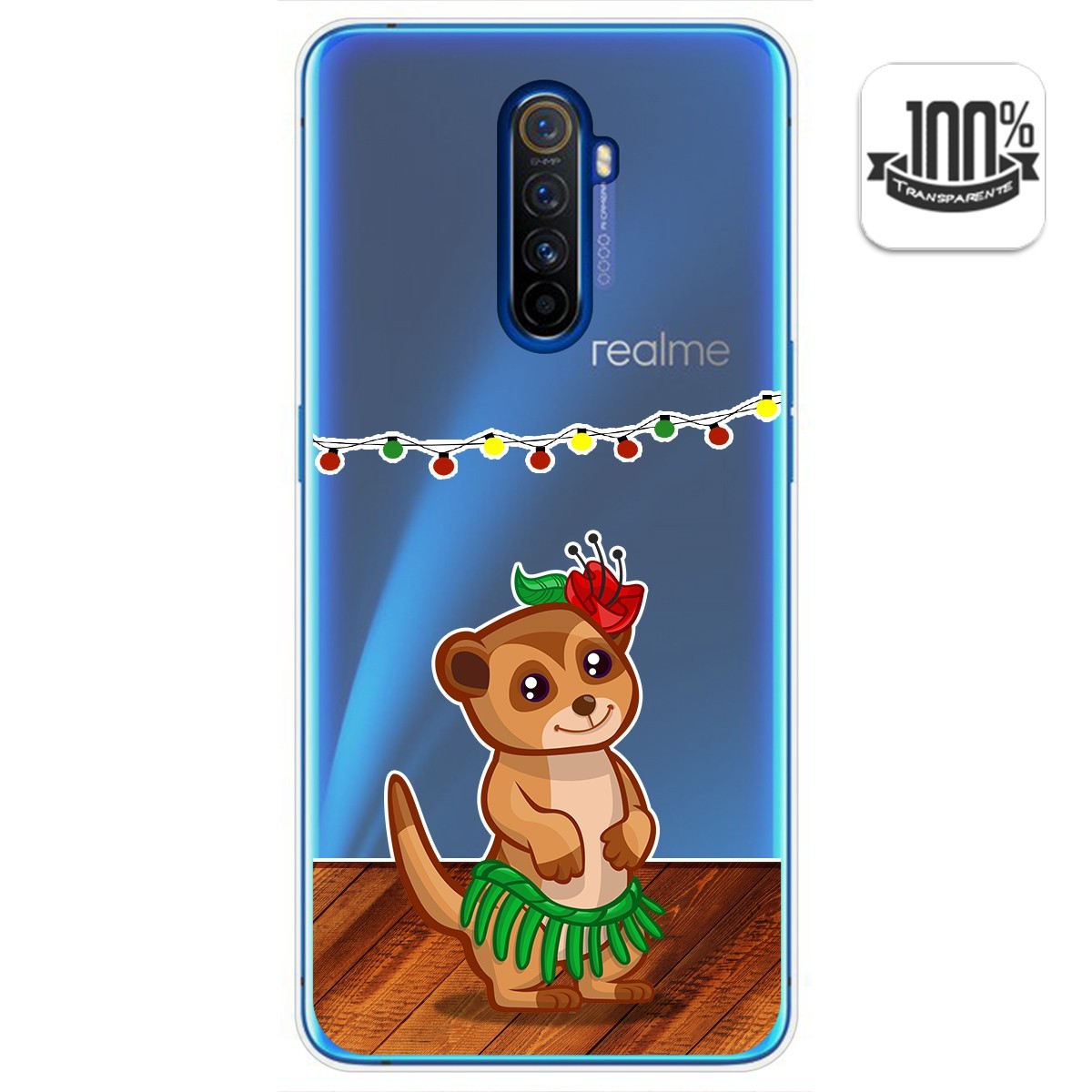 Funda Gel Transparente para Realme X2 Pro diseño Suricata Dibujos
