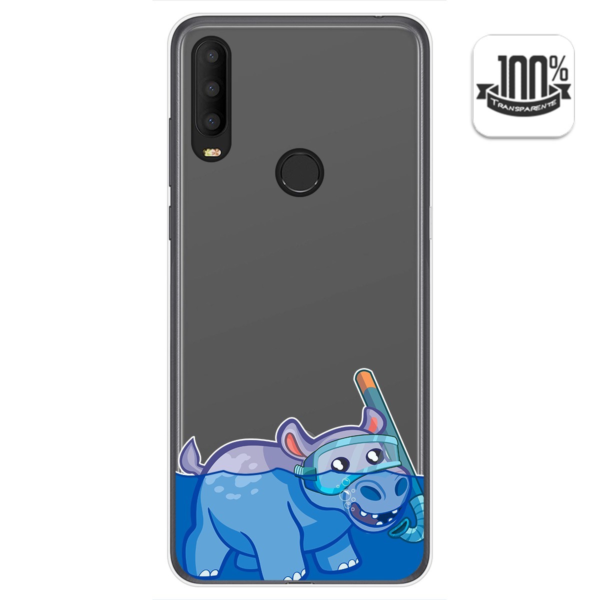 Funda Gel Transparente para Alcatel 3X 2020 diseño Hipo Dibujos