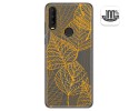 Funda Gel Transparente para Alcatel 3X 2020 diseño Hojas Dibujos