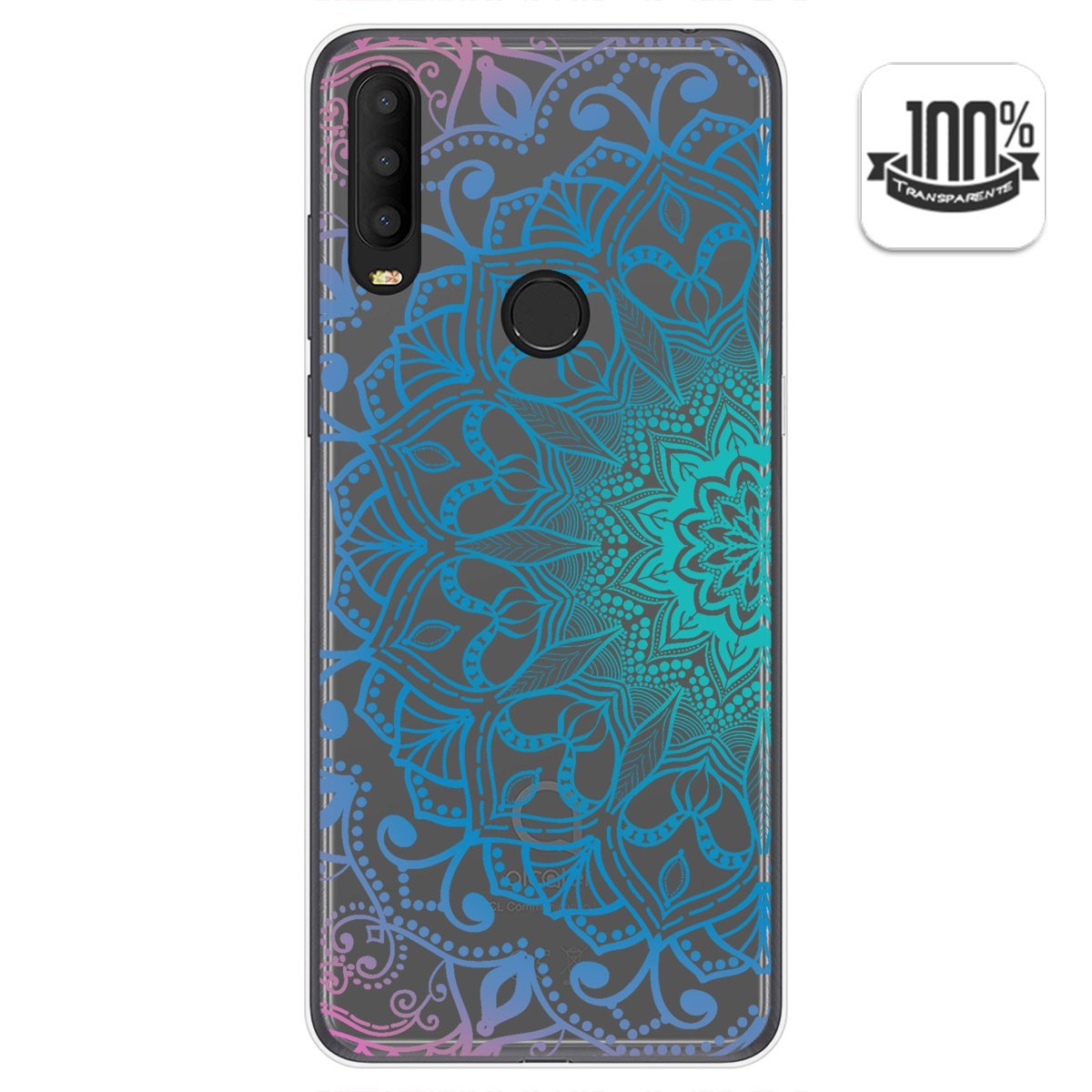 Funda Gel Transparente para Alcatel 3X 2020 diseño Mandala Dibujos