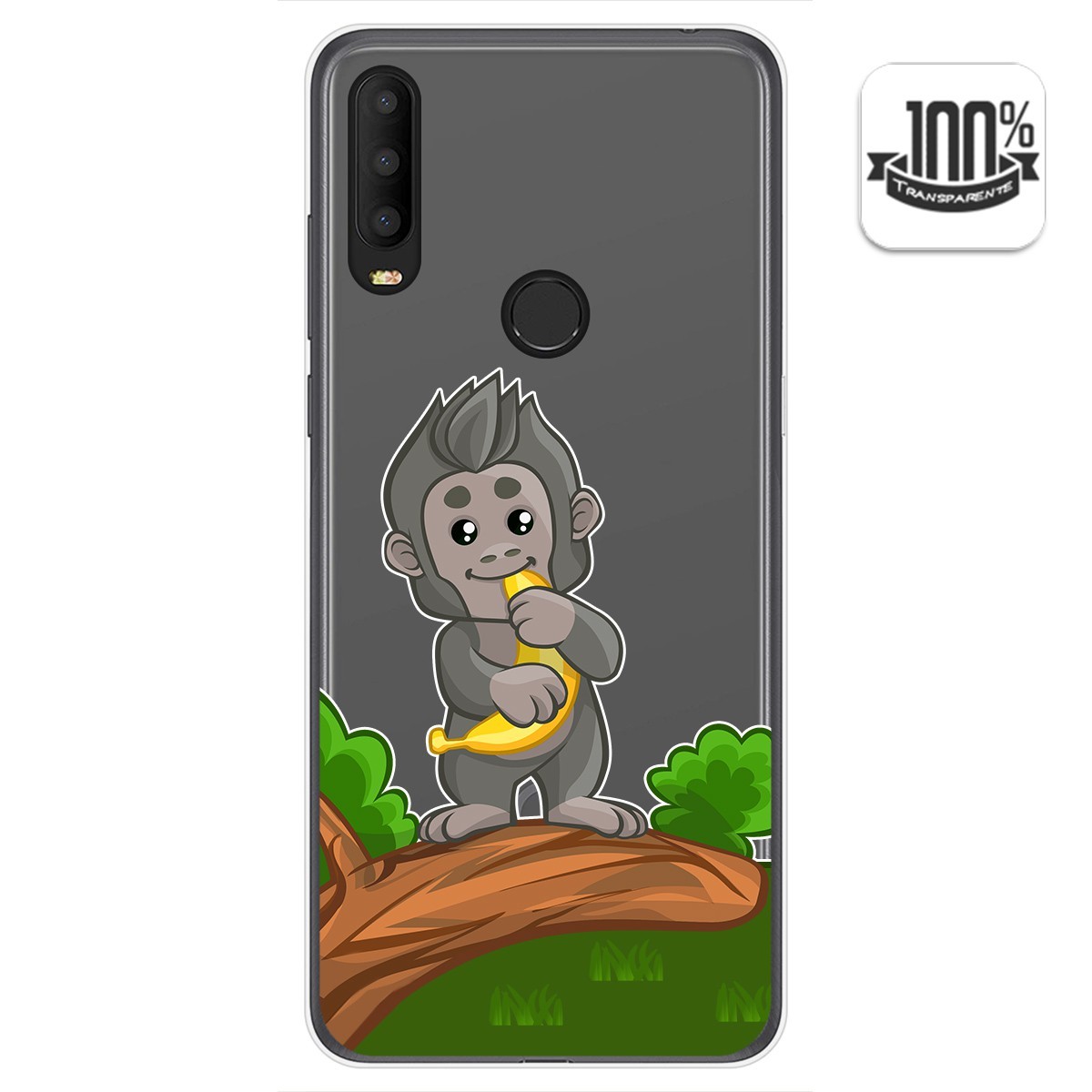 Funda Gel Transparente para Alcatel 3X 2020 diseño Mono Dibujos