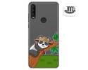 Funda Gel Transparente para Alcatel 3X 2020 diseño Panda Dibujos
