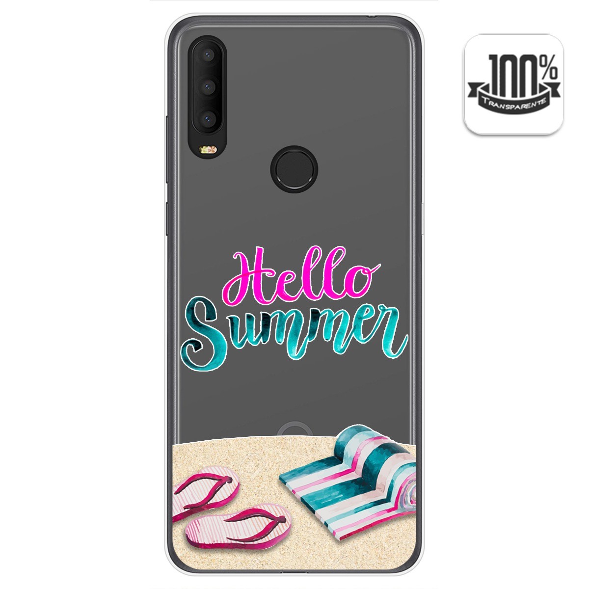 Funda Gel Transparente para Alcatel 3X 2020 diseño Summer Dibujos