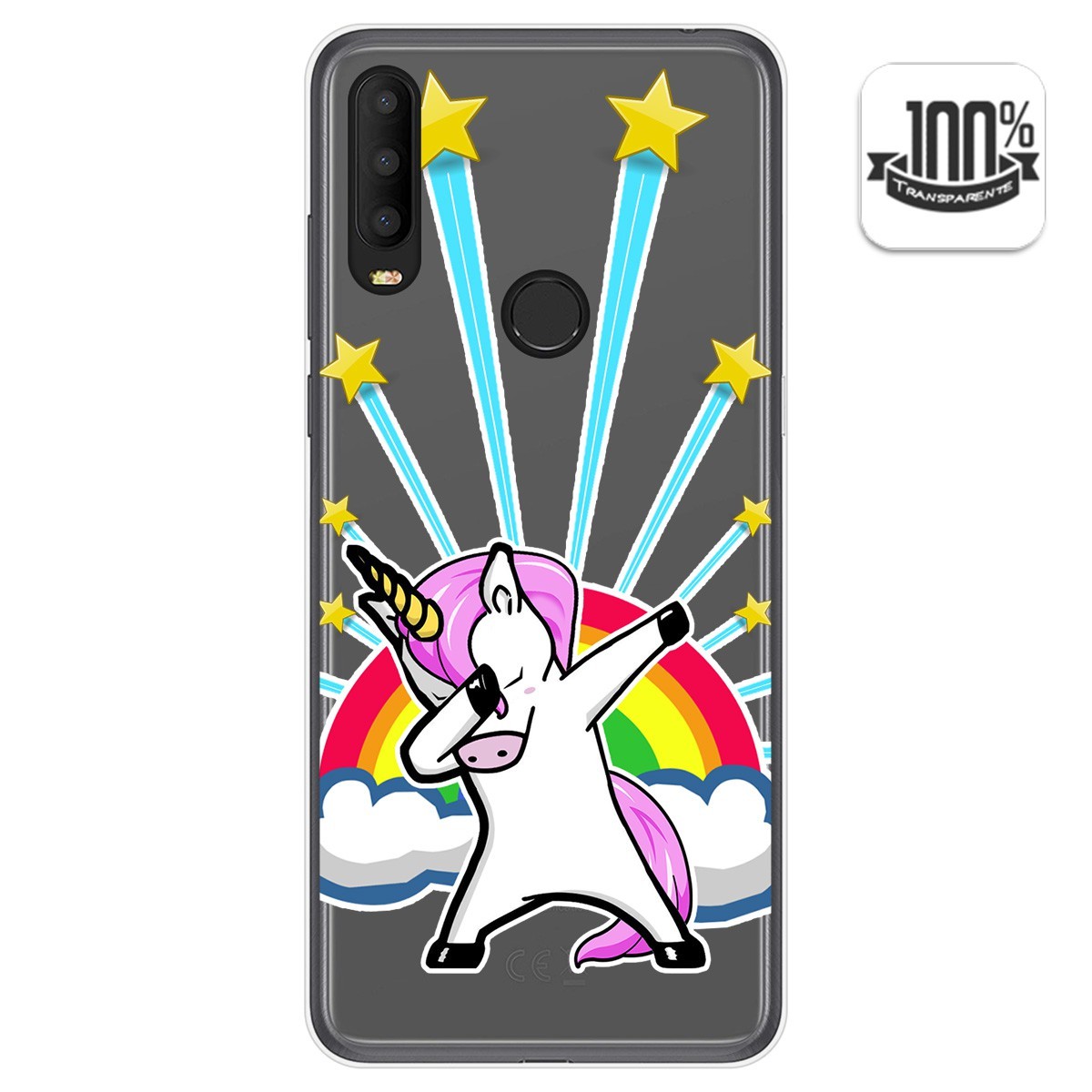 Funda Gel Transparente para Alcatel 3X 2020 diseño Unicornio Dibujos