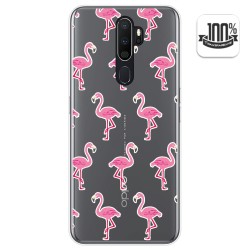Funda Gel Transparente para Oppo A5 2020 diseño Flamenco Dibujos