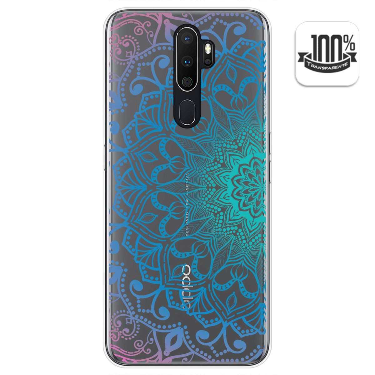 Funda Gel Transparente para Oppo A5 2020 diseño Mandala Dibujos