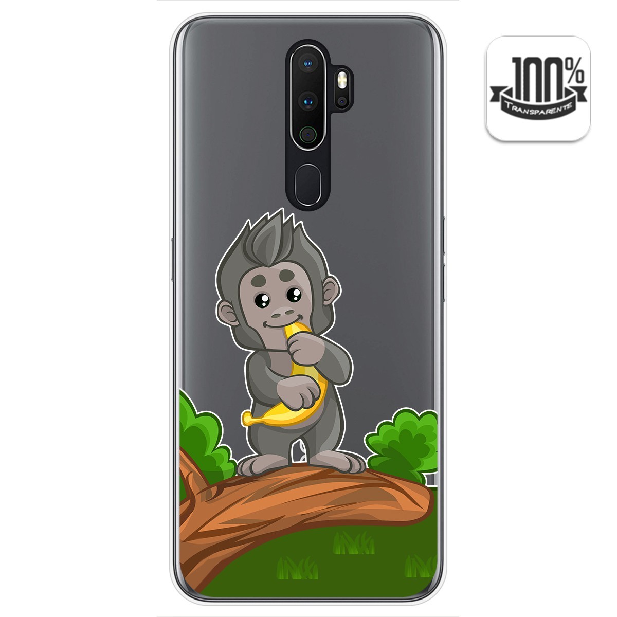 Funda Gel Transparente para Oppo A5 2020 diseño Mono Dibujos
