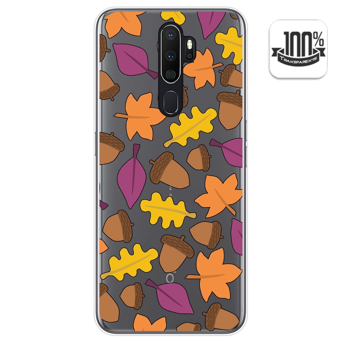 Funda Gel Transparente para Oppo A5 2020 diseño Otoño Dibujos
