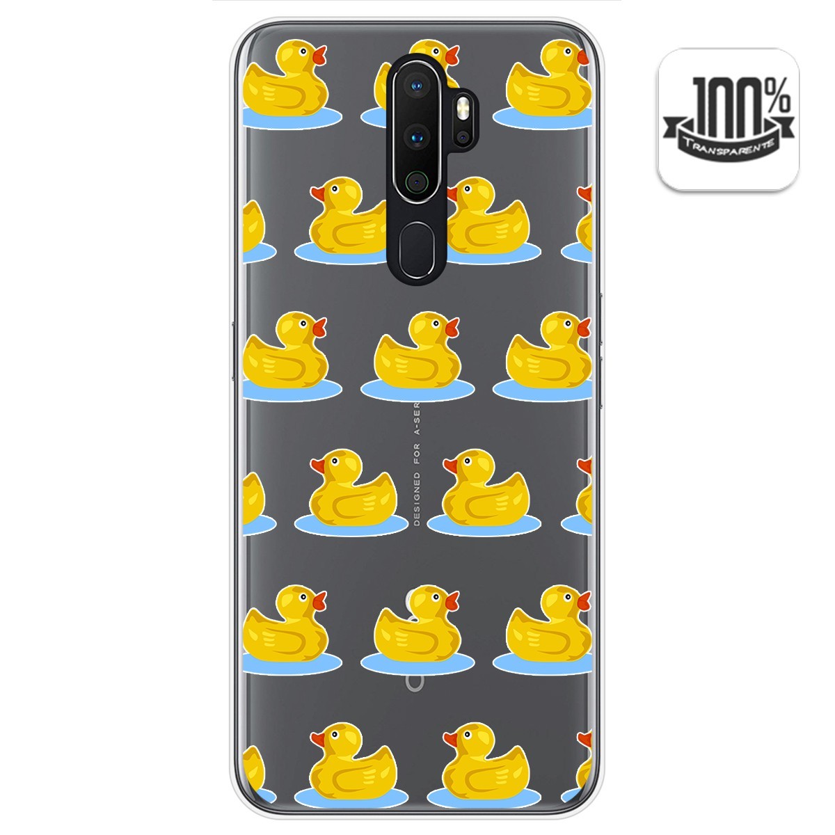Funda Gel Transparente para Oppo A5 2020 diseño Pato Dibujos