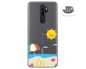 Funda Gel Transparente para Oppo A5 2020 diseño Playa Dibujos