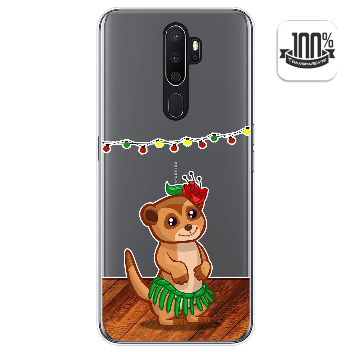 Funda Gel Transparente para Oppo A5 2020 diseño Suricata Dibujos