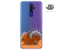 Funda Gel Transparente para Oppo A9 2020 diseño Bufalo Dibujos