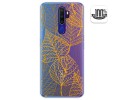 Funda Gel Transparente para Oppo A9 2020 diseño Hojas Dibujos