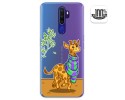 Funda Gel Transparente para Oppo A9 2020 diseño Jirafa Dibujos