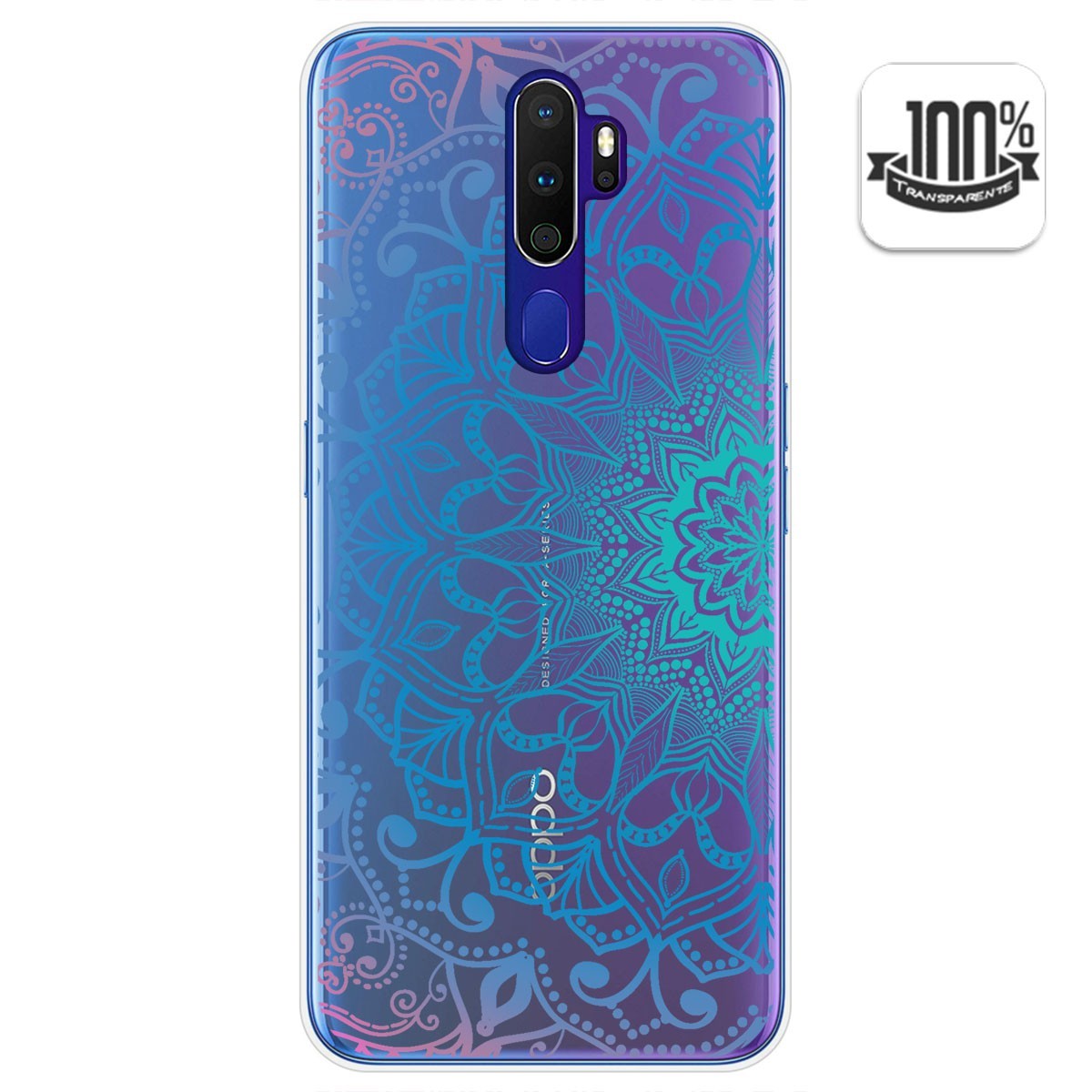 Funda Gel Transparente para Oppo A9 2020 diseño Mandala Dibujos