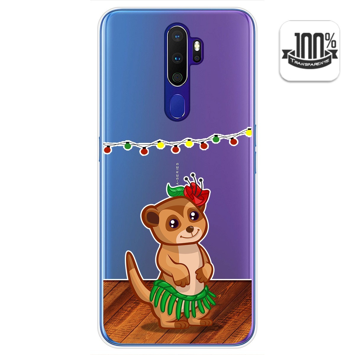 Funda Gel Transparente para Oppo A9 2020 diseño Suricata Dibujos