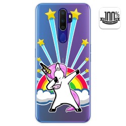 Funda Gel Transparente para Oppo A9 2020 diseño Unicornio Dibujos