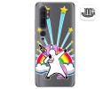 Funda Gel Transparente para Xiaomi Mi Note 10 diseño Unicornio Dibujos