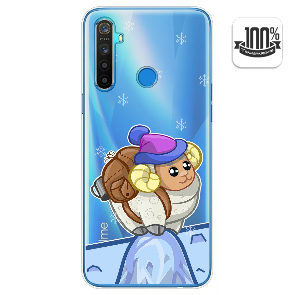 Funda Gel Transparente para Realme 5 / 5s / 5i / 6i diseño Cabra Dibujos