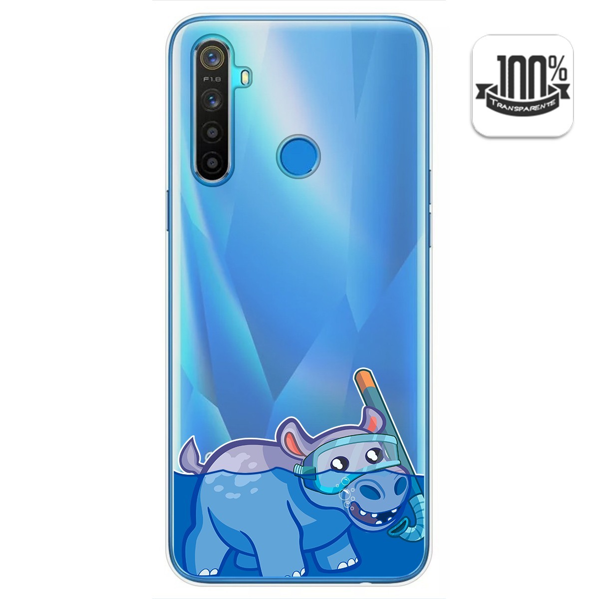 Funda Gel Transparente para Realme 5 / 5s / 5i / 6i diseño Hipo Dibujos