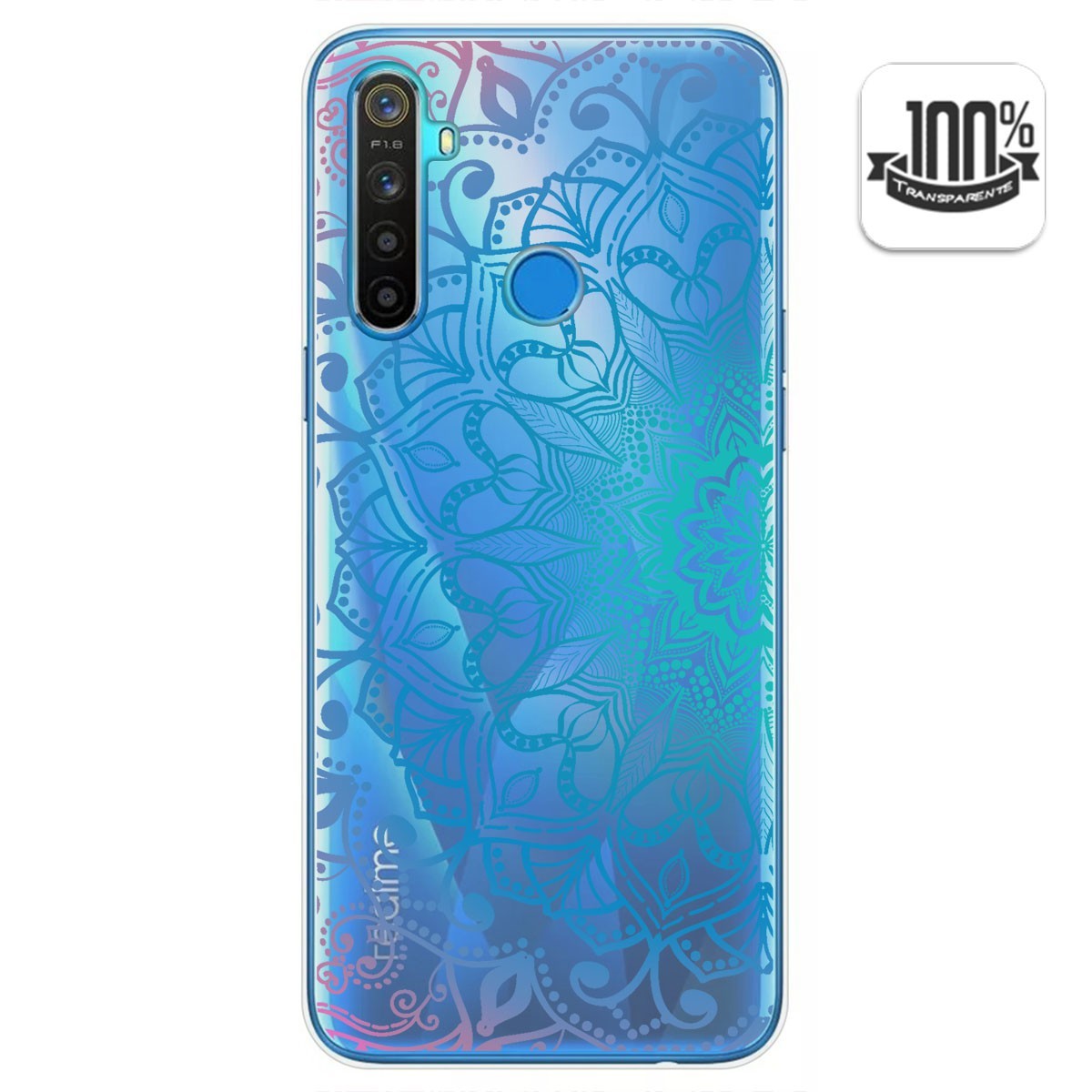 Funda Gel Transparente para Realme 5 / 5s / 5i / 6i diseño Mandala Dibujos