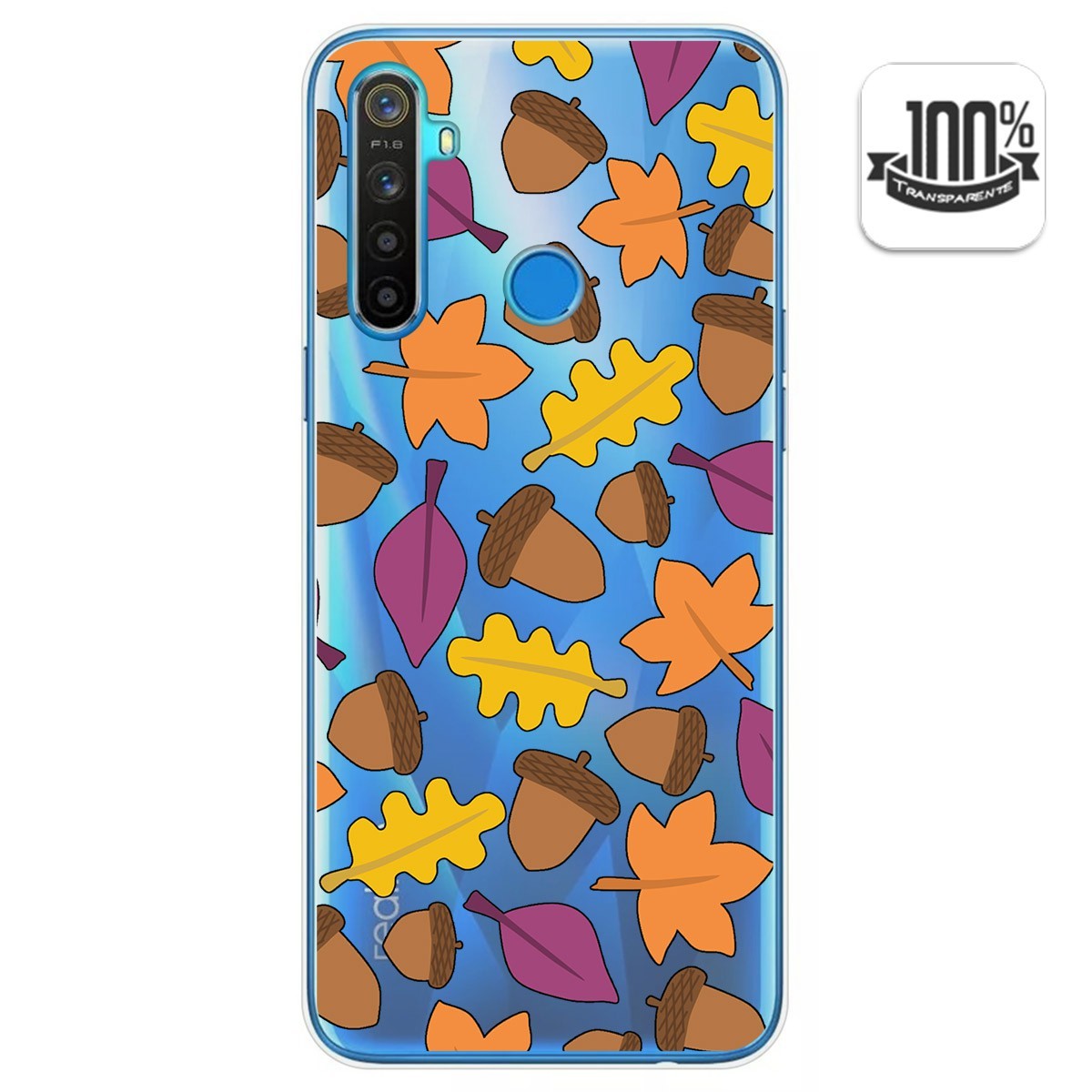 Funda Gel Transparente para Realme 5 / 5s / 5i / 6i diseño Otoño Dibujos