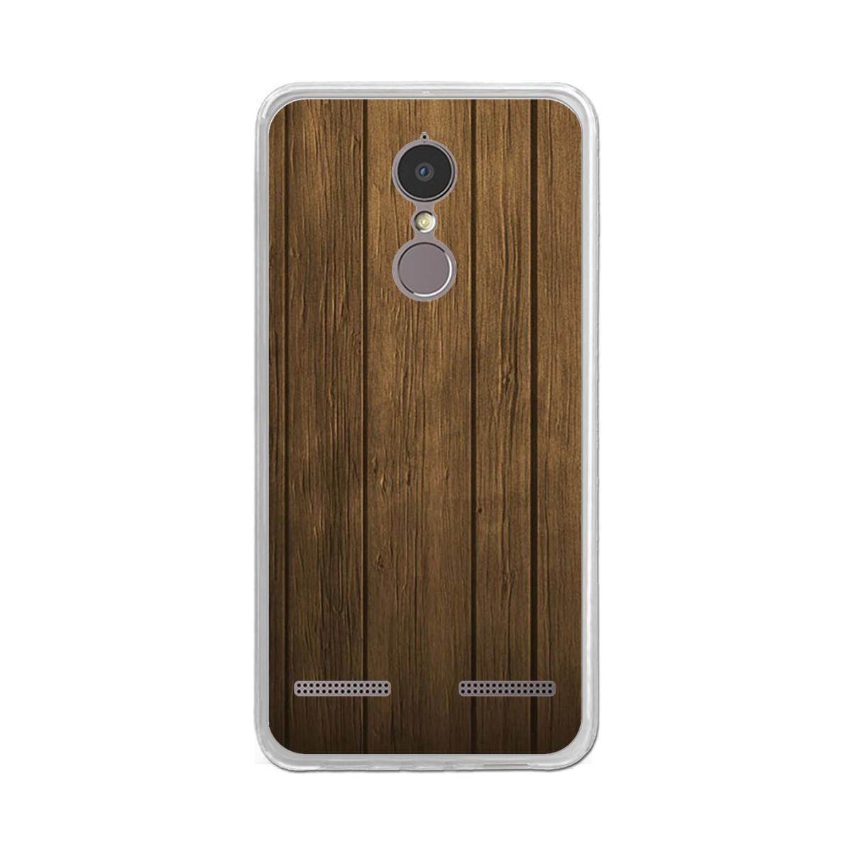 Funda Gel Tpu para Lenovo K6 4G 5" Diseño Madera Dibujos
