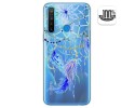 Funda Gel Transparente para Realme 5 / 5s / 5i / 6i diseño Plumas Dibujos