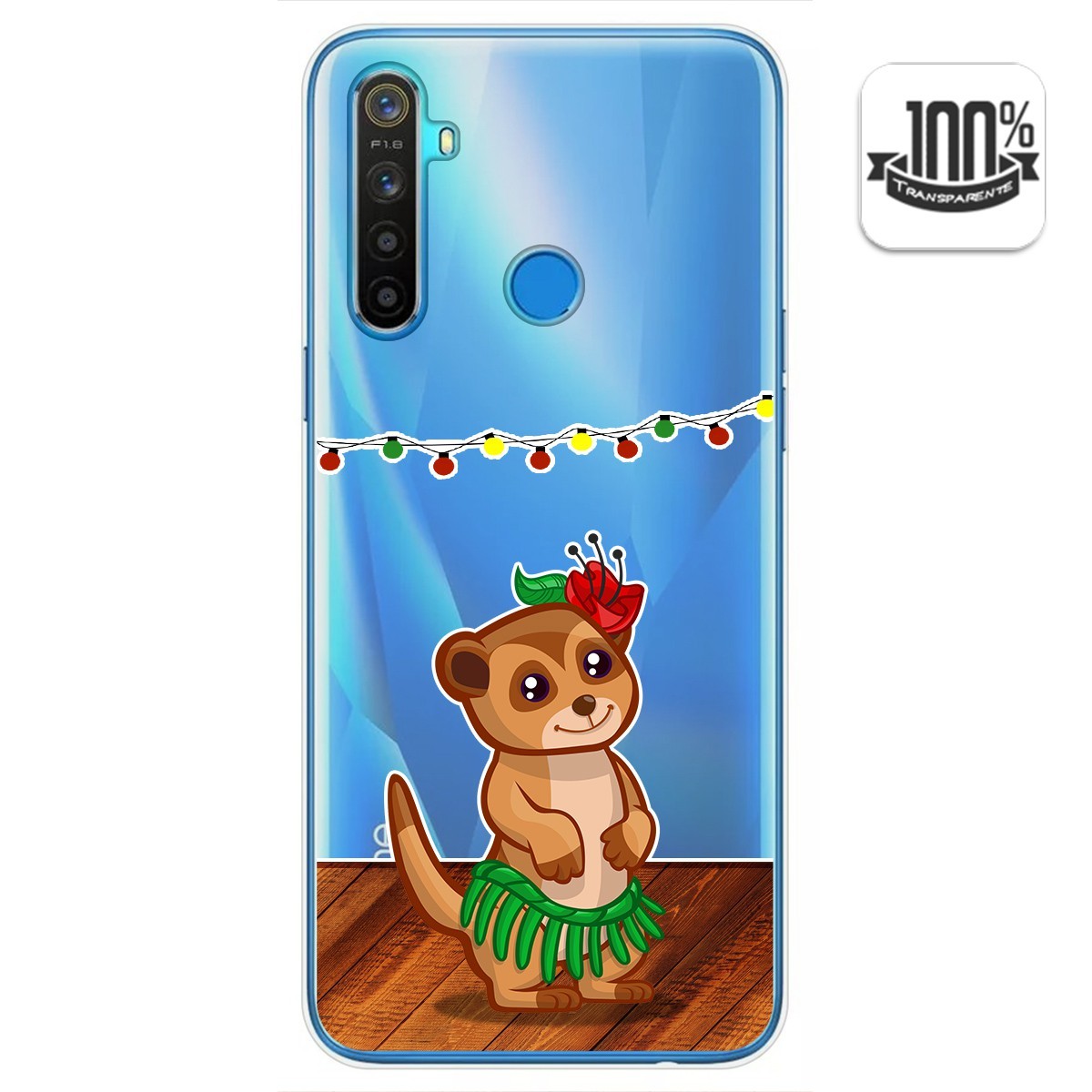 Funda Gel Transparente para Realme 5 / 5s / 5i / 6i diseño Suricata Dibujos