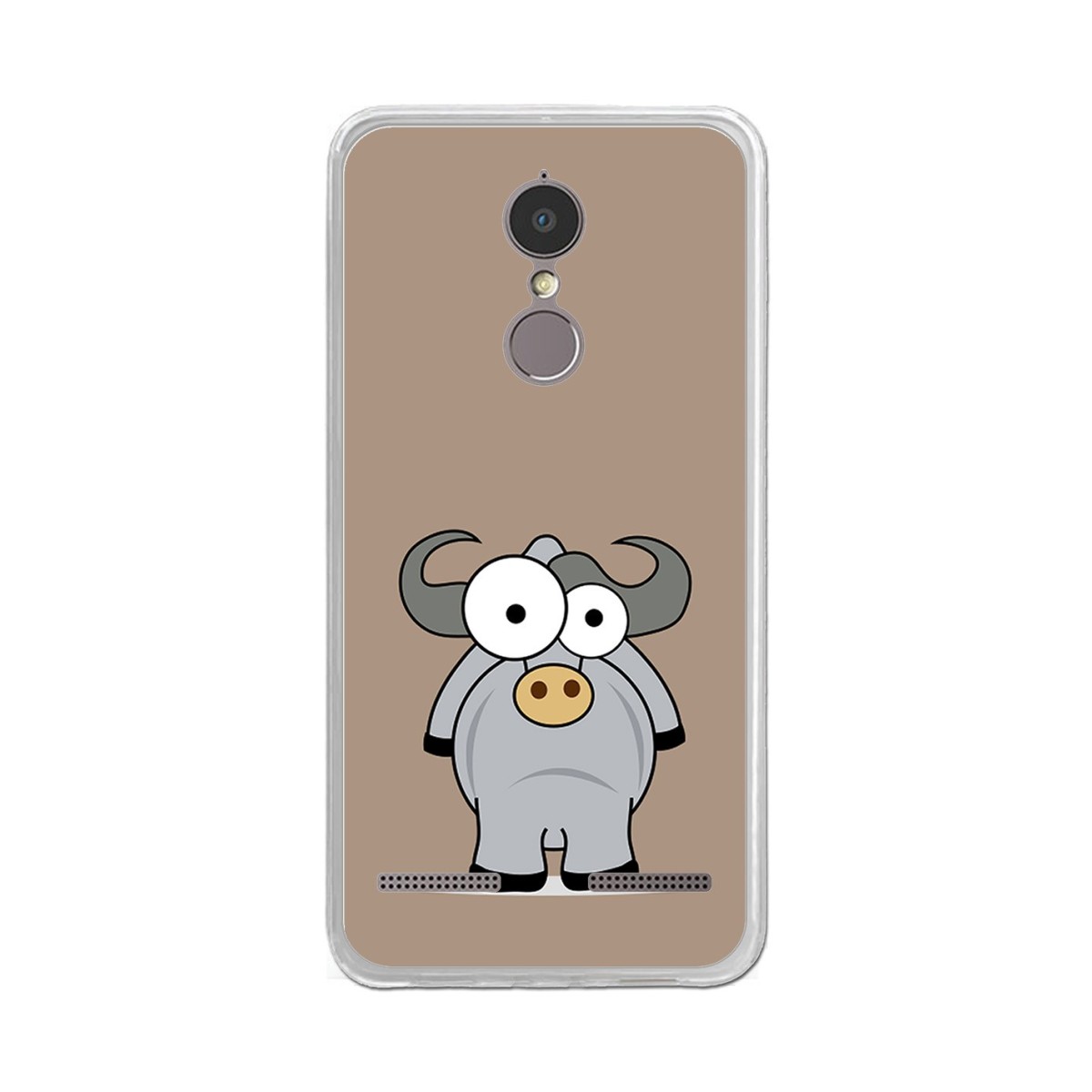 Funda Gel Tpu para Lenovo K6 4G 5" Diseño Toro Dibujos