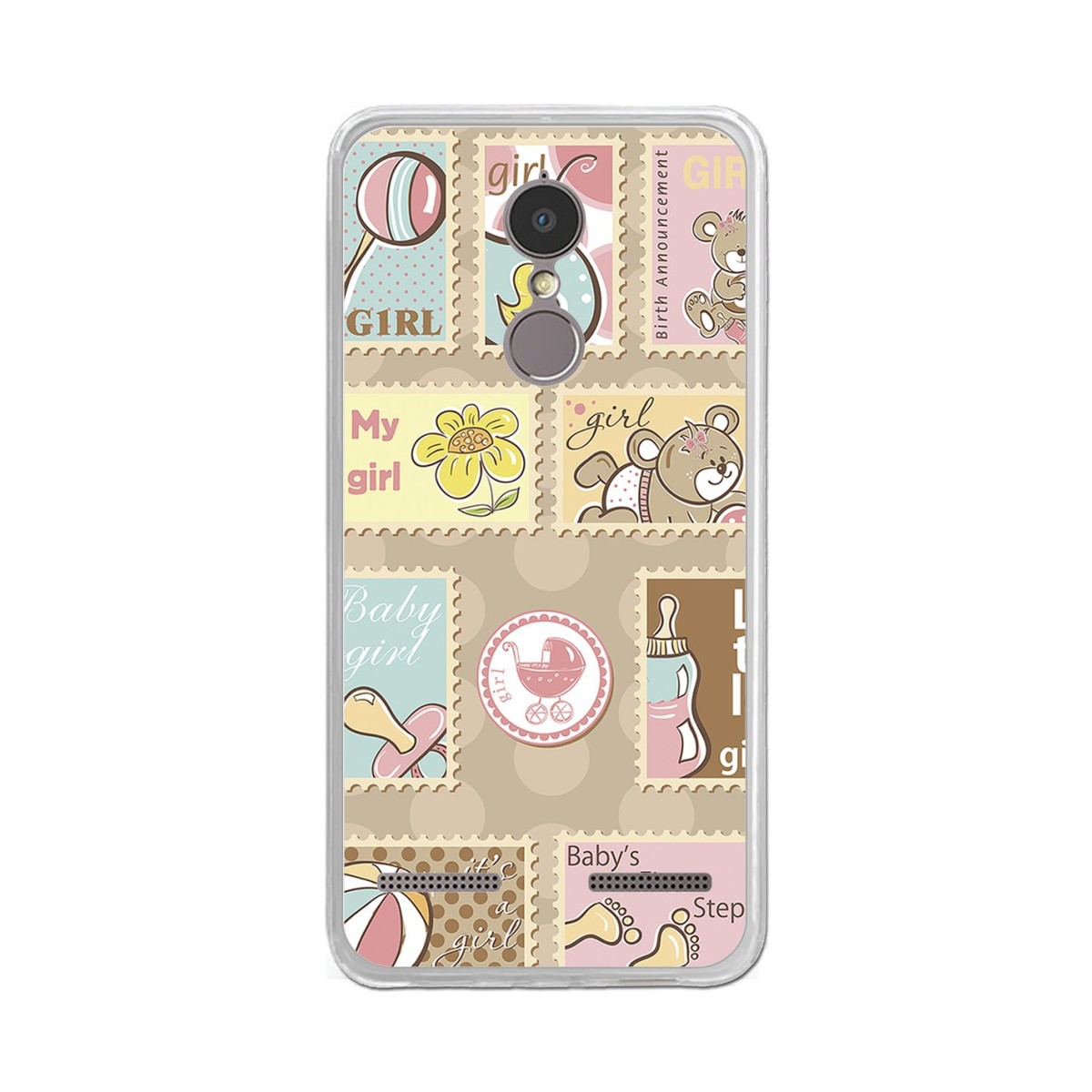 Funda Gel Tpu para Lenovo K6 4G 5" Diseño Sellos Dibujos