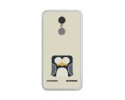 Funda Gel Tpu para Lenovo K6 4G 5" Diseño Pingüino Dibujos