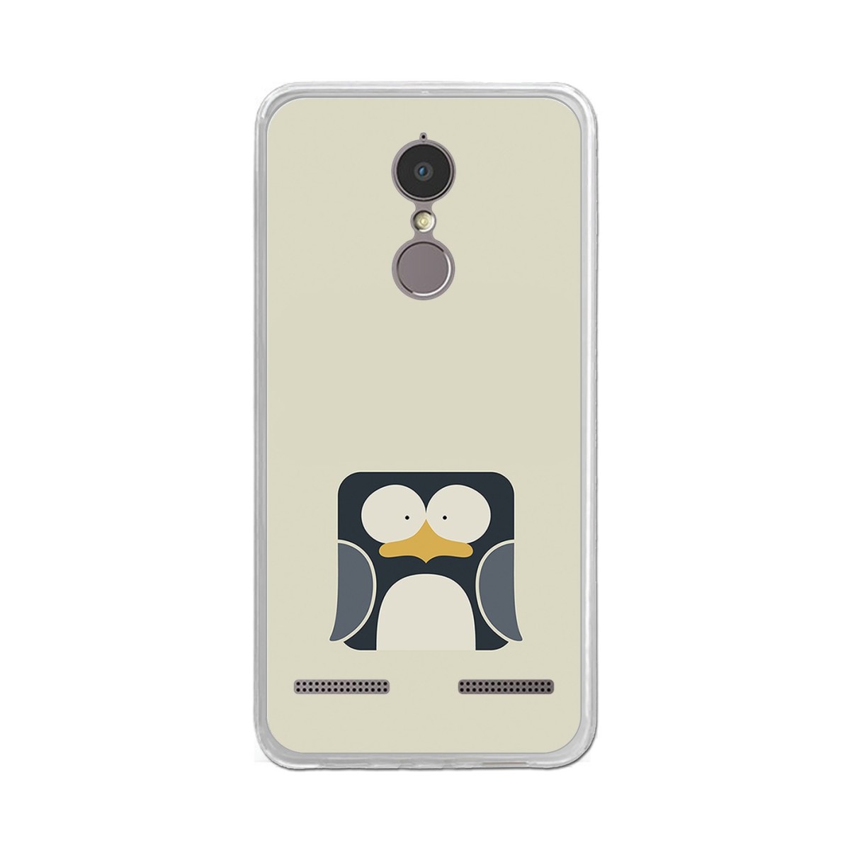 Funda Gel Tpu para Lenovo K6 4G 5" Diseño Pingüino Dibujos