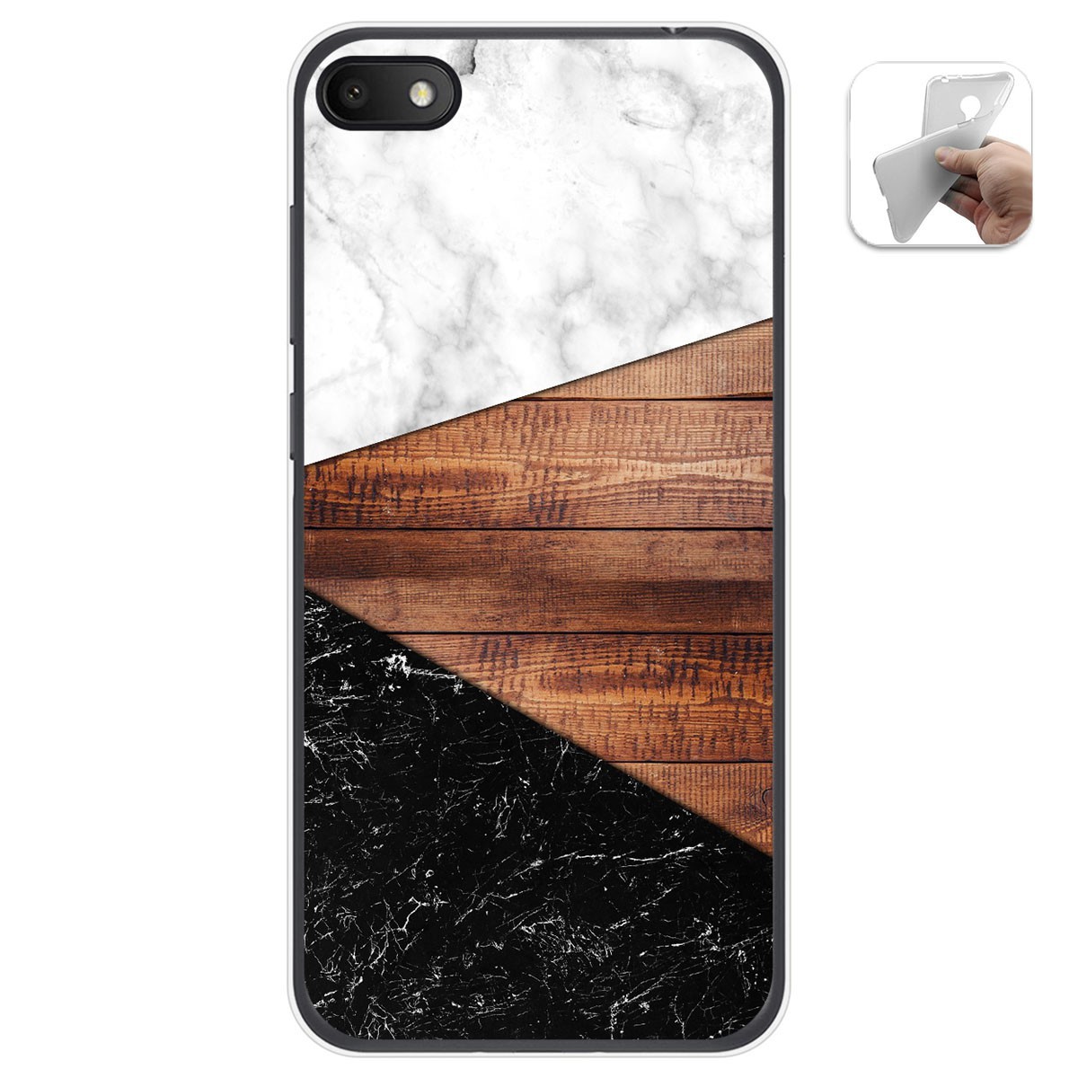 Funda Gel Tpu para Alcatel 1V 2019 diseño Mármol 11 Dibujos