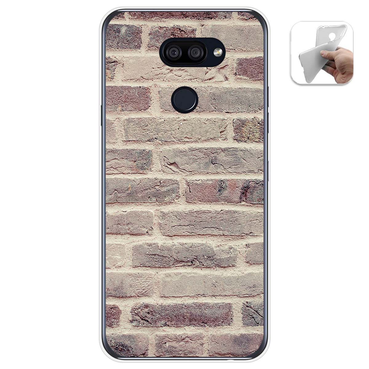 Funda Gel Tpu para Lg K40S diseño Ladrillo 01 Dibujos