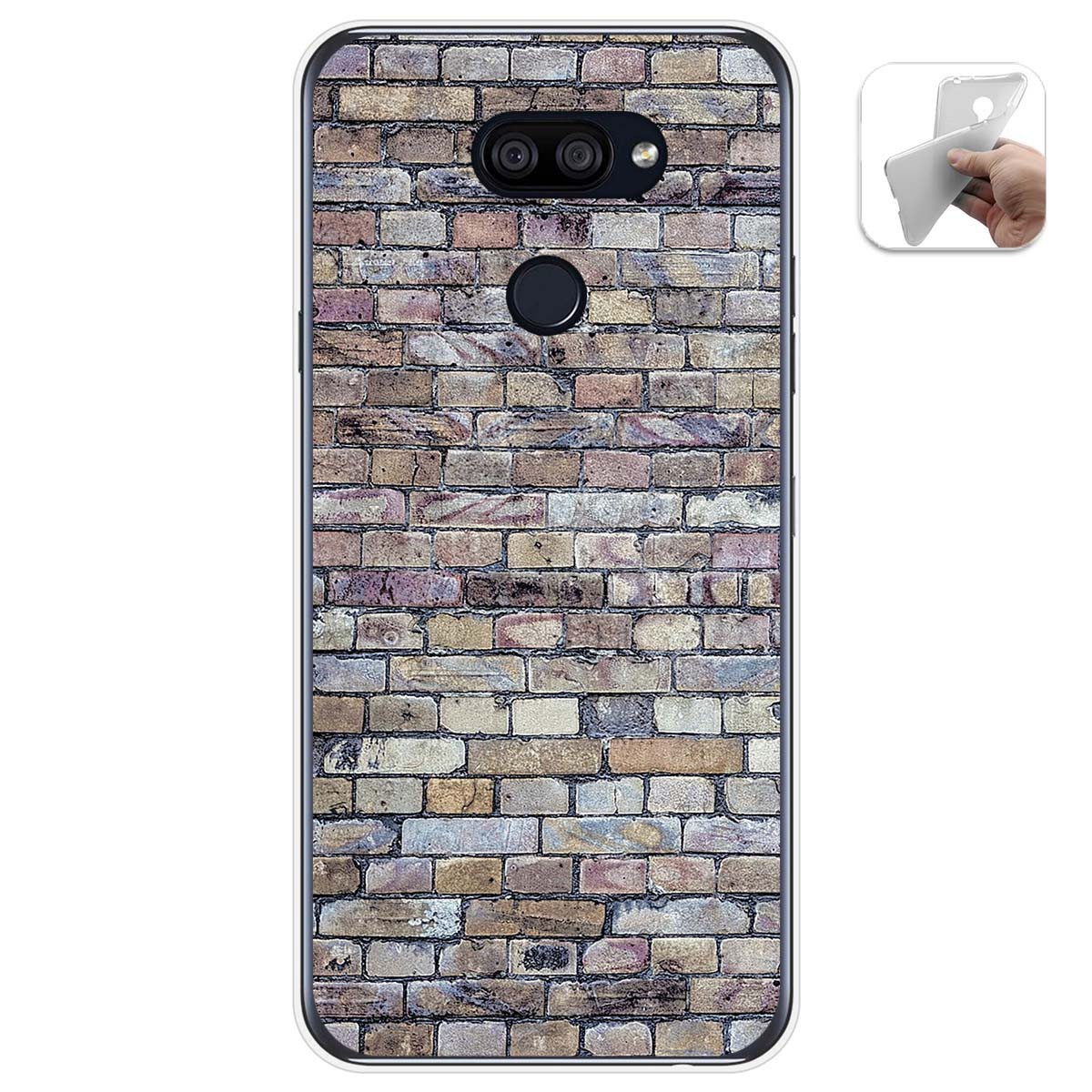 Funda Gel Tpu para Lg K40S diseño Ladrillo 02 Dibujos