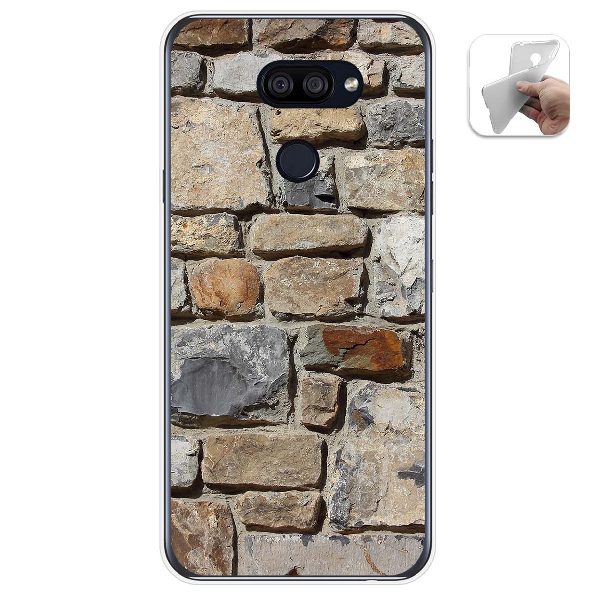 Funda Gel Tpu para Lg K40S diseño Ladrillo 03 Dibujos