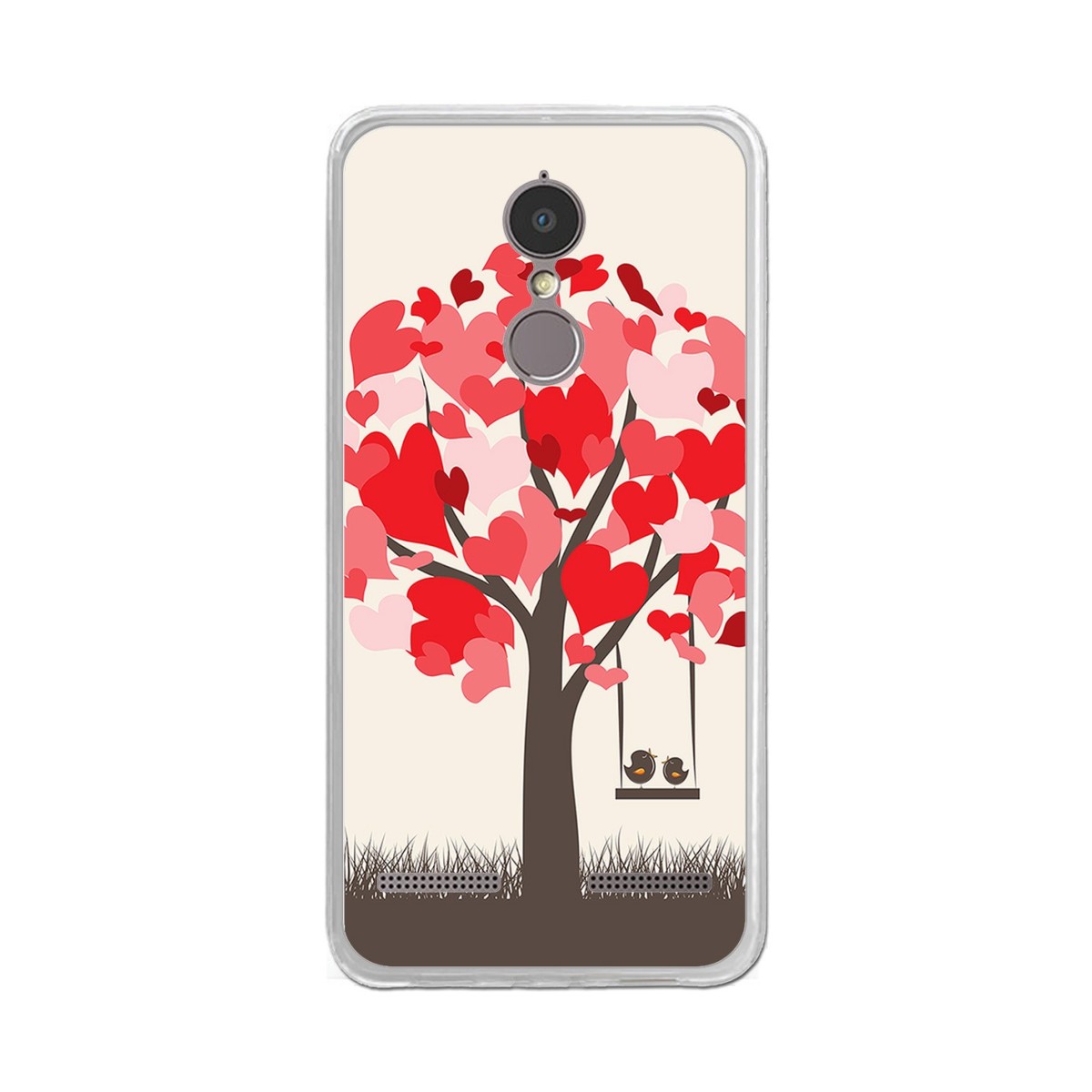 Funda Gel Tpu para Lenovo K6 4G 5" Diseño Pajaritos Dibujos