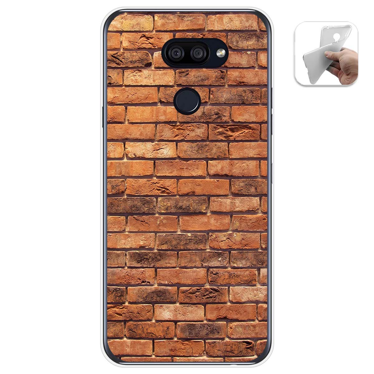 Funda Gel Tpu para Lg K40S diseño Ladrillo 04 Dibujos
