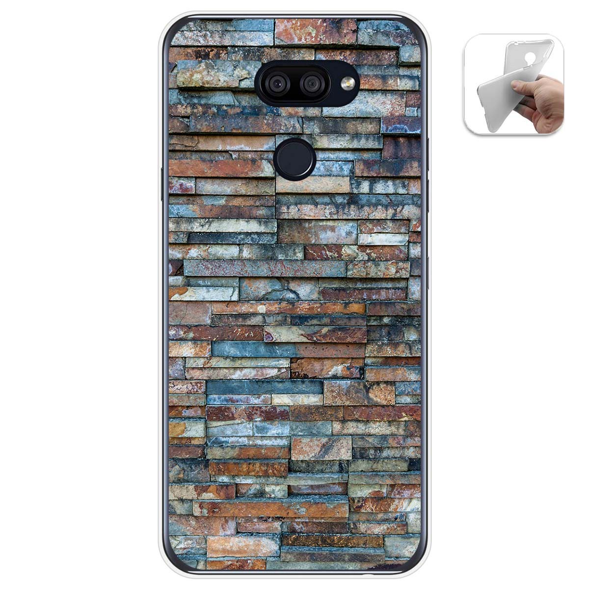 Funda Gel Tpu para Lg K40S diseño Ladrillo 05 Dibujos