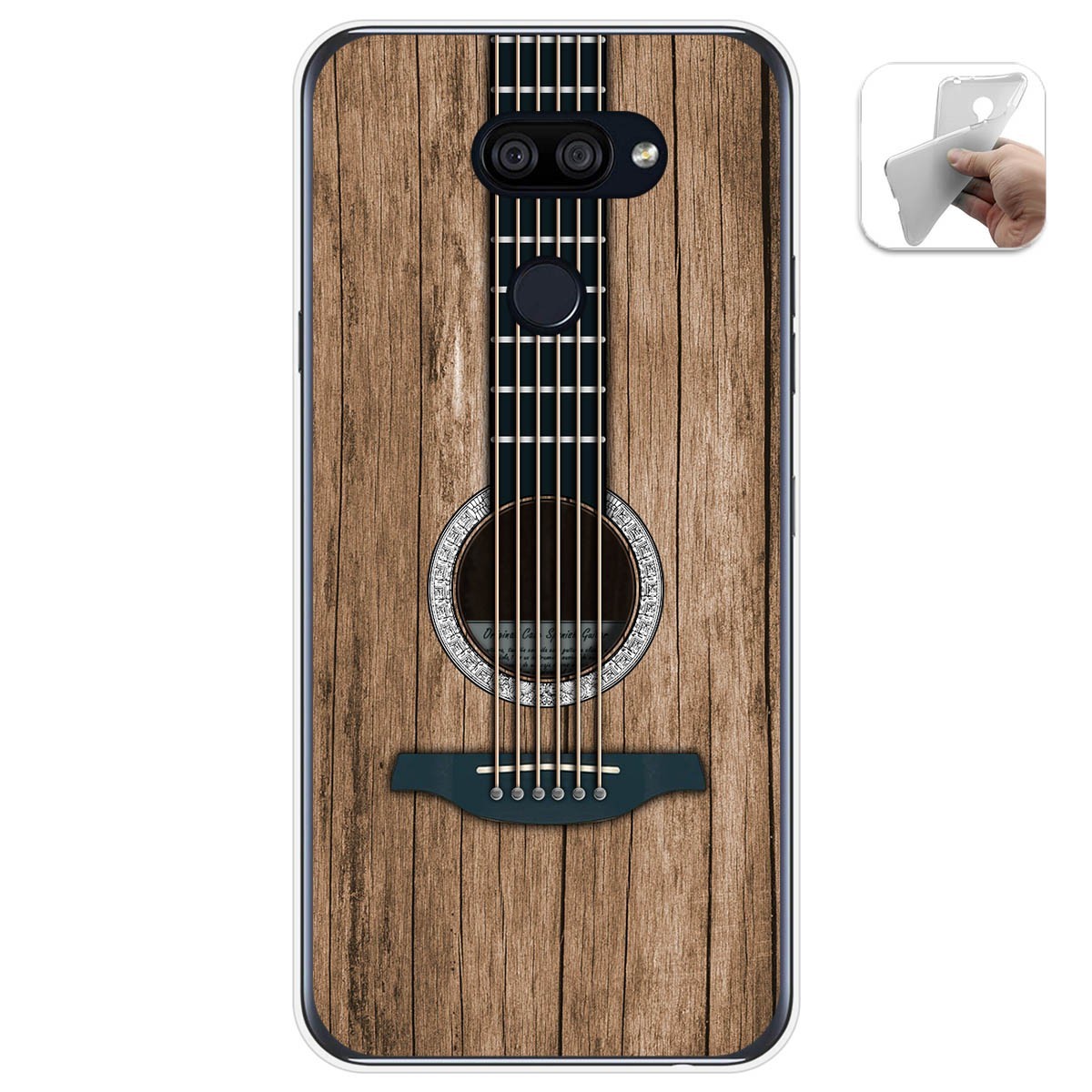 Funda Gel Tpu para Lg K40S diseño Madera 11 Dibujos