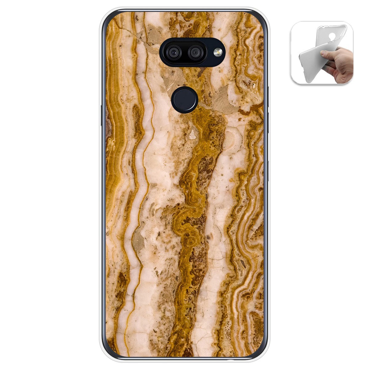 Funda Gel Tpu para Lg K40S diseño Mármol 10 Dibujos