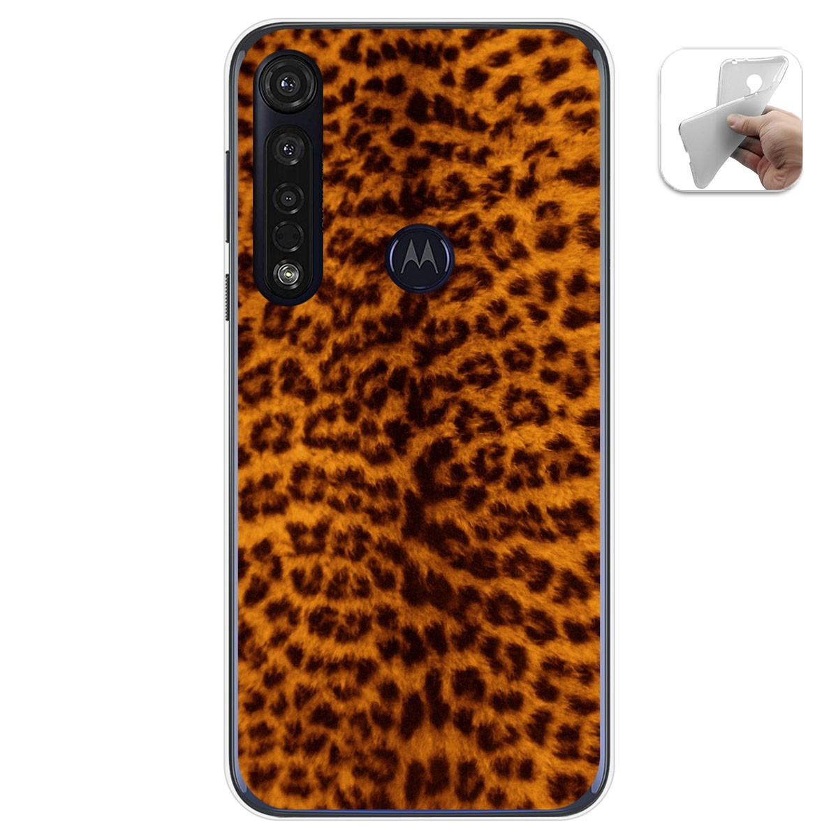 Funda Gel Tpu para Motorola Moto G8 Plus diseño Animal 03 Dibujos
