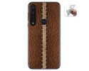Funda Gel Tpu para Motorola Moto G8 Plus diseño Cuero 01 Dibujos