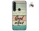 Funda Gel Tpu para Motorola Moto G8 Plus diseño Madera 01 Dibujos